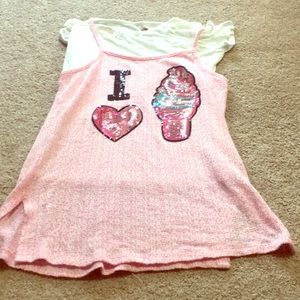 (3/$15) Total girl I ❤️ 🍦shirt